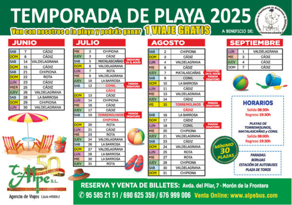 Playa la Victoria - Cádiz. Domingo 15 junio 2025 - 1er BUS - Imagen 2