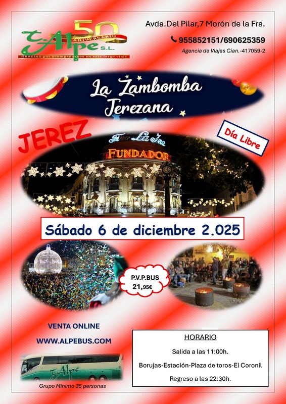Zambombas de Jerez de la Frontera - Cádiz. Sábado 6 de diciembre de 2025 - 1er BUS