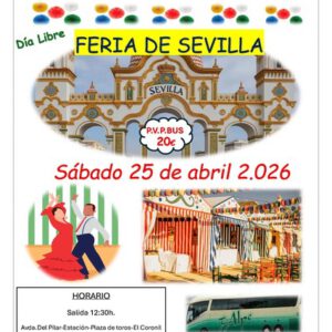 Feria de abril de Sevilla. Sábado 25 de abril de 2026 - 1er BUS