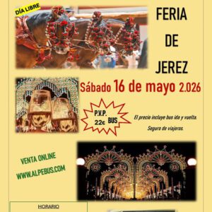 Feria de Jerez - Cádiz. Sábado 16 de mayo de 2026 - 1er BUS