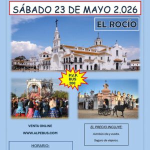 Visita a El Rocío. Sábado 23 de mayo de 2026 - 1er BUS