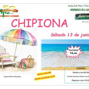 Chipiona - Cádiz. Sábado 13 junio 2026 - 1er BUS