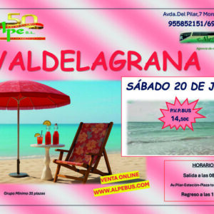 Valdelagrana - Cádiz. Sábado 20 junio 2026 - 1er BUS