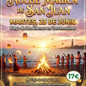 La Noche de San Juan - Playa de los Álamos - Torremolinos - Málaga. Martes 23 de junio de 2026 - 1er BUS