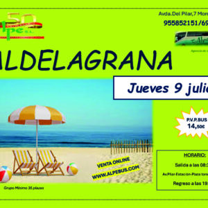 Valdelagrana - Cádiz. Jueves 9 julio 2026 - 1er BUS