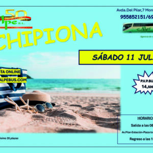 Chipiona - Cádiz. Sábado 11 julio 2026 - 1er BUS