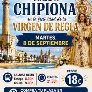 Día de la Vírgen de Regla - Chipiona - Cádiz. Martes 8 de septiembre de 2026 - 1er BUS
