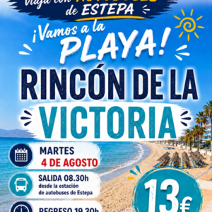 Rincón de la Victoria - Málaga. Martes 4 agosto 2026 - 1er BUS