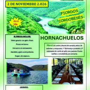 Excursión a Hornachuelos - Córdoba. Lunes 2 de noviembre de 2026 - 1er BUS