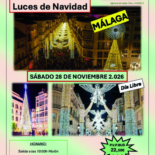 Málaga – Alumbrado de Navidad · Sábado 28 de noviembre de 2026